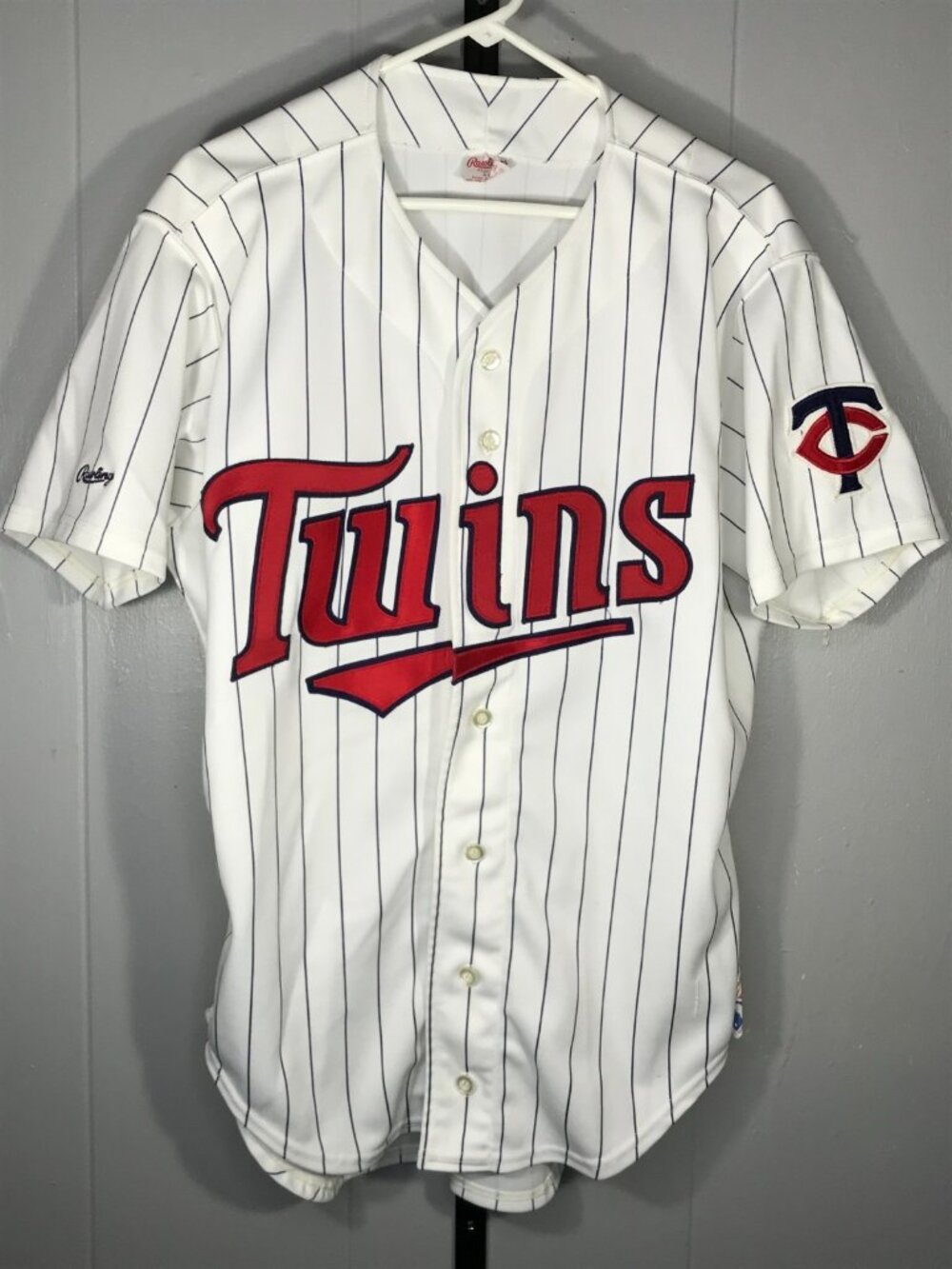 Vintage Kirby Puckett Minnesota Twins Russell Authentic Team Jersey Size 44
